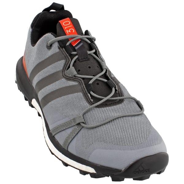 ADIDAS Men's Terrex Agravic Trail Running Shoes, Grey/Orange