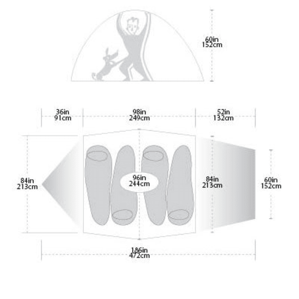 BIG AGNES Flying Diamond 4 Tent