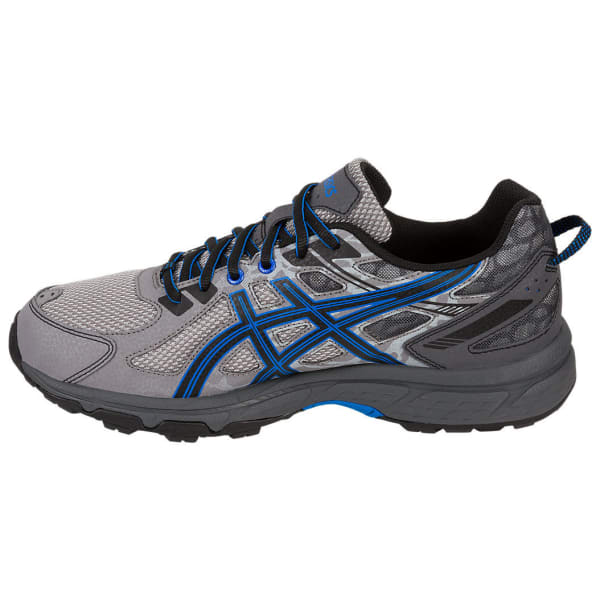 ASICS Men's GEL-Venture 6 Running Shoes, Aluminum/Black/Blue, Extra ...