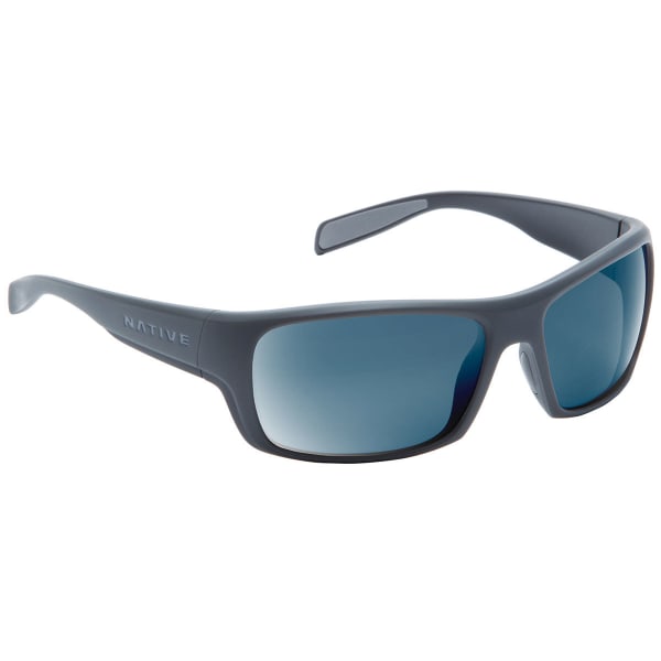 NATIVE EYEWEAR Eddyline Sunglasses Granite/Matte Black, Blue Reflex