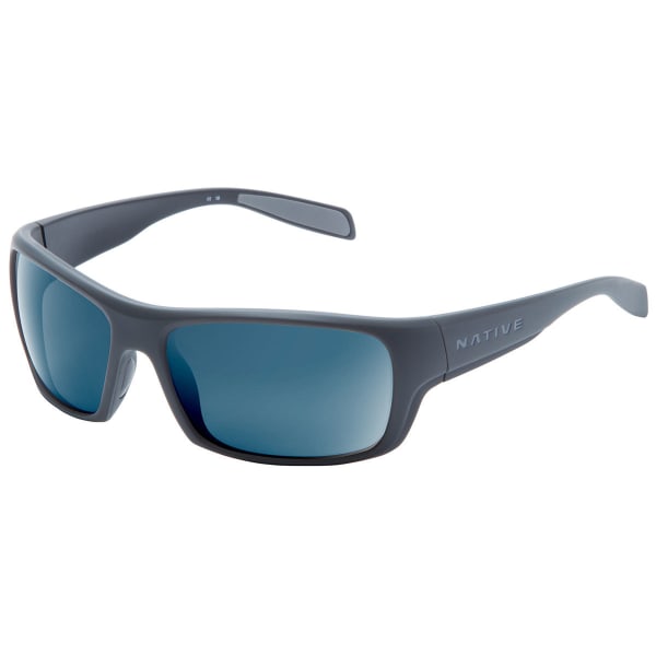 NATIVE EYEWEAR Eddyline Sunglasses Granite/Matte Black, Blue Reflex