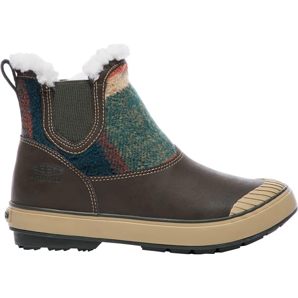 KEEN Women's Elsa Chelsea Mid Waterproof Boots, Coffee Bean Wool