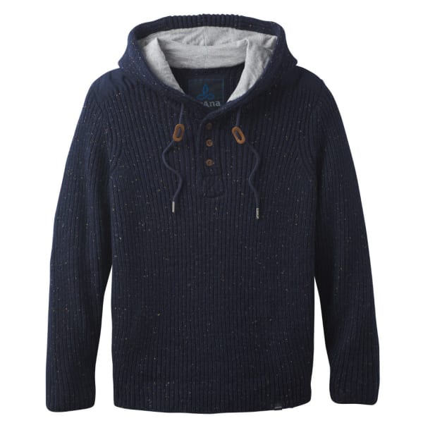 PRANA Men's Hooded Henley Sweater