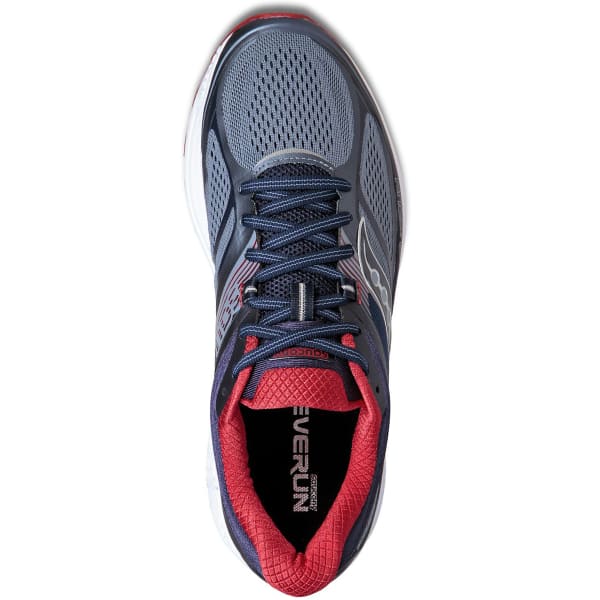 SAUCONY Men's Guide 10 Running Shoes, Grey/Black/Blue