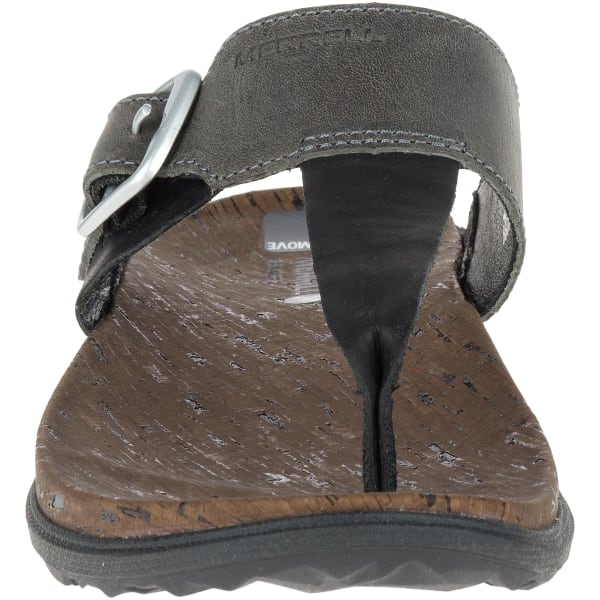 MERRELL Women's Around Town Post Sandals, Black