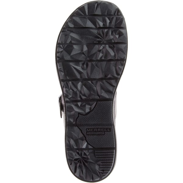 MERRELL Women's Around Town Post Sandals, Black