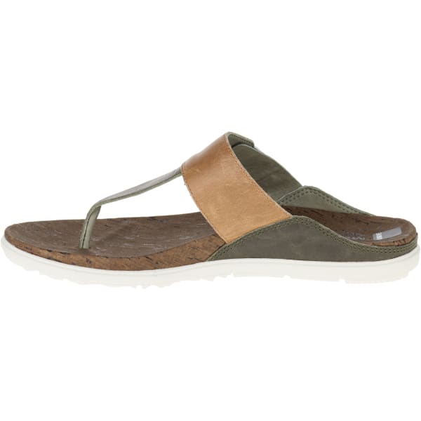 MERRELL Women's Around Town Post Sandals, Vertiver