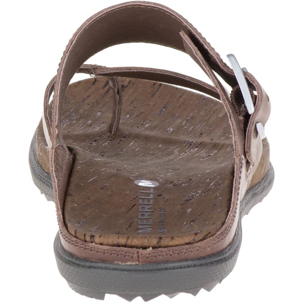 MERRELL Women's Around Town Thong Buckle Sandals, Brown