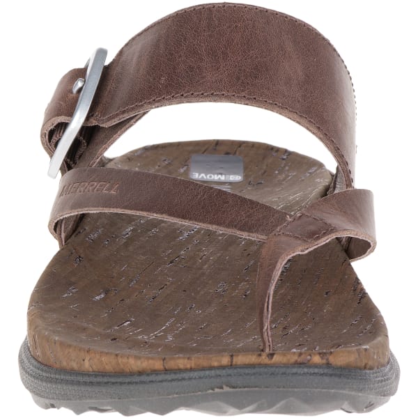 MERRELL Women's Around Town Thong Buckle Sandals, Brown