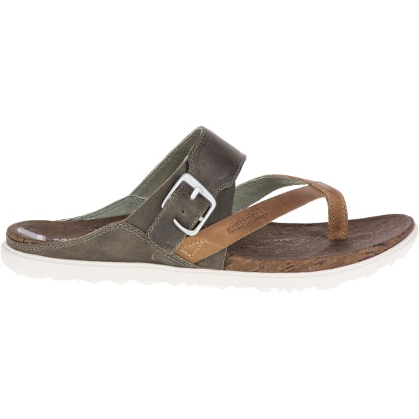 MERRELL Women's Around Town Thong Buckle Sandals, Vertiver