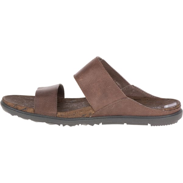 MERRELL Women's Around Town Buckle Slide Sandals, Brown