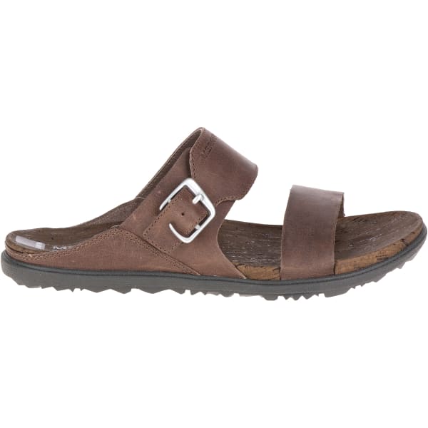 MERRELL Women's Around Town Buckle Slide Sandals, Brown