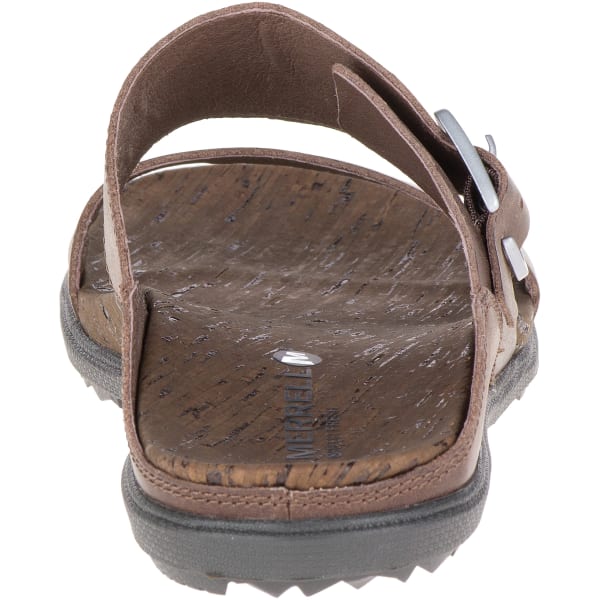 MERRELL Women's Around Town Buckle Slide Sandals, Brown