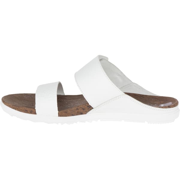 MERRELL Women's Around Town Buckle Slide Sandals, White