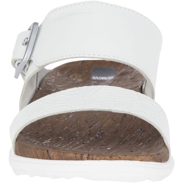 MERRELL Women's Around Town Buckle Slide Sandals, White