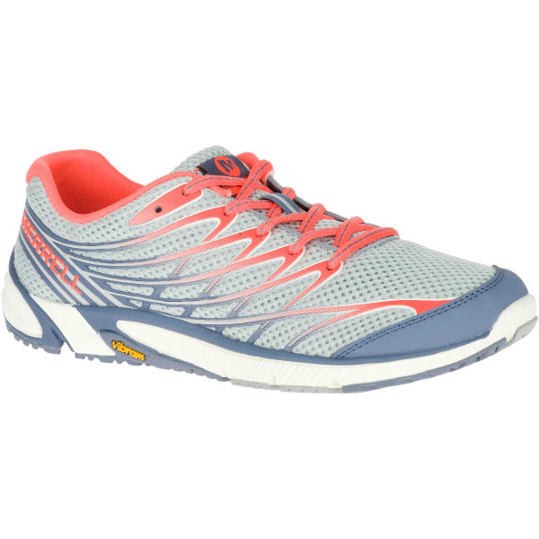 MERRELL Women's Bare Access Arc 4 Running Shoes, Sleet/ Vibrant  Coral