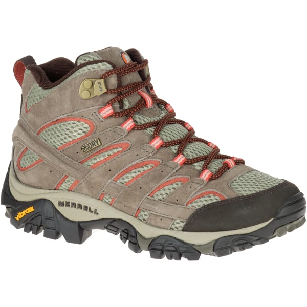 MERRELL Women's Moab 2 Mid Waterproof Hiking Boots, Bungee Cord, Wide