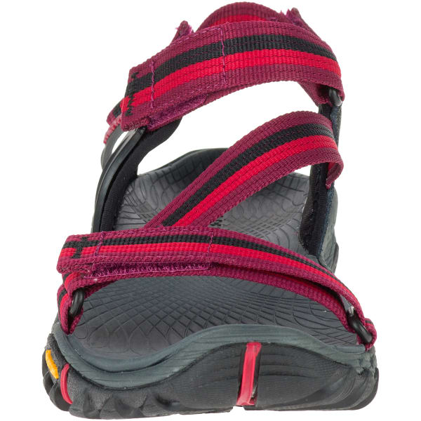 MERRELL Women's All Out Blaze Web Sandals, Beet Red