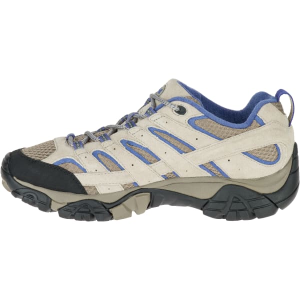 MERRELL Women's Moab 2 Ventilator Hiking Shoes, Aluminum/ Marlin Wide