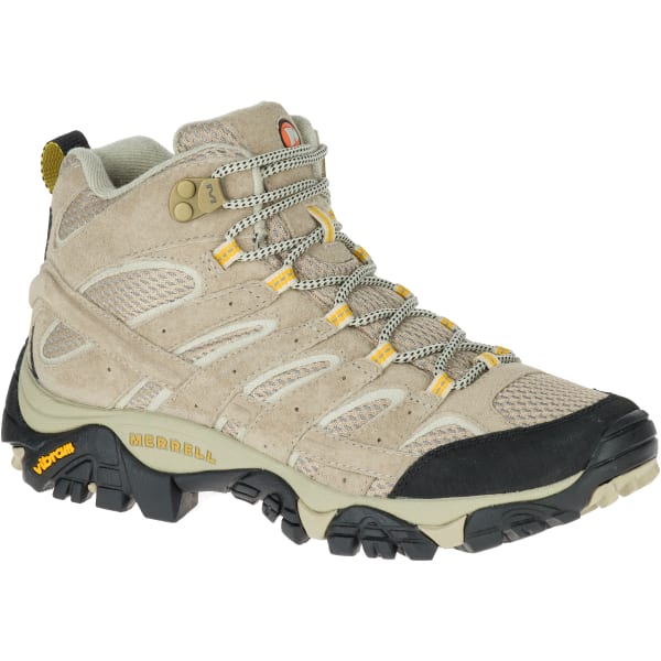 MERRELL Women's Moab 2 Ventilator  Hiking Boots, Taupe, Mid