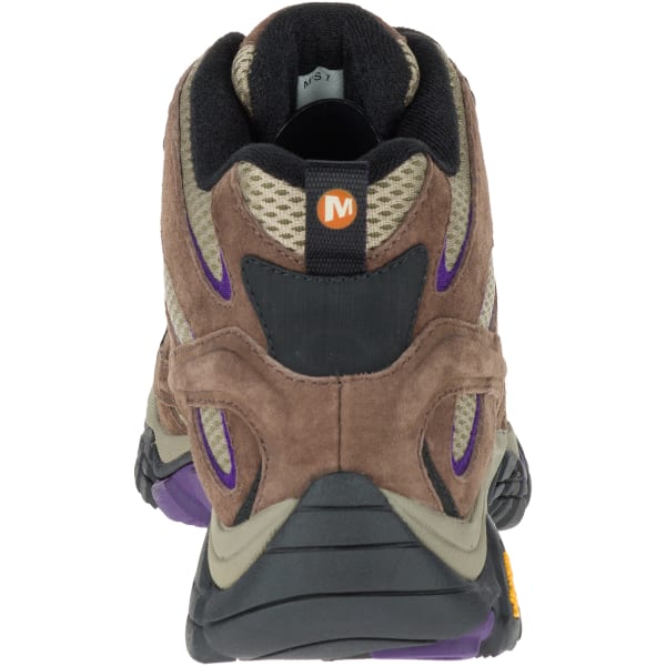 MERRELL Women's Moab 2 Ventilator Mid Hiking Boots, Bracken/ Purple, Wide