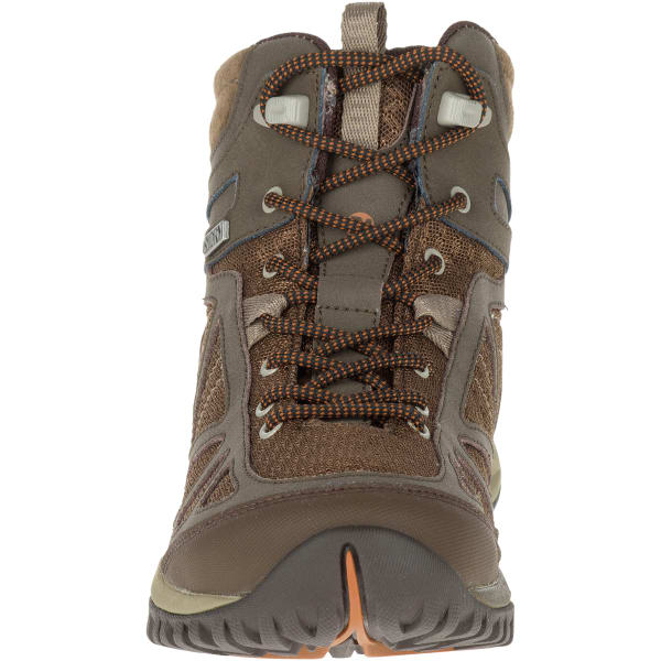 MERRELL Women's Siren Sport Q2 Mid Waterproof Hiking Boots, Slate Black, Wide