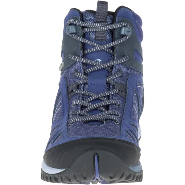 MERRELL Women's Siren Sport Q2 Mid Waterproof Hiking Boots, Crown Blue