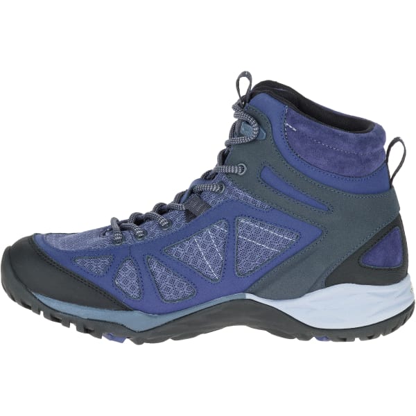 MERRELL Women's Siren Sport Q2 Mid Waterproof Hiking Boots, Crown Blue