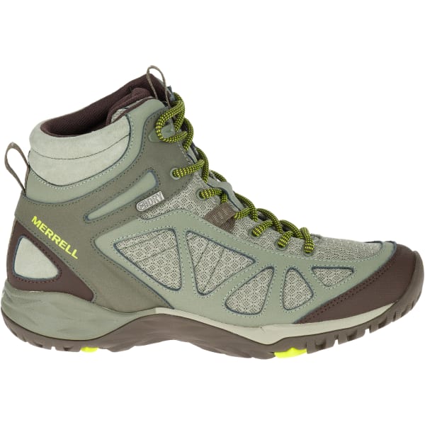 MERRELL Women's Siren Sport Q2 Mid Waterproof Hiking Boots, Dusty Olive, Wide