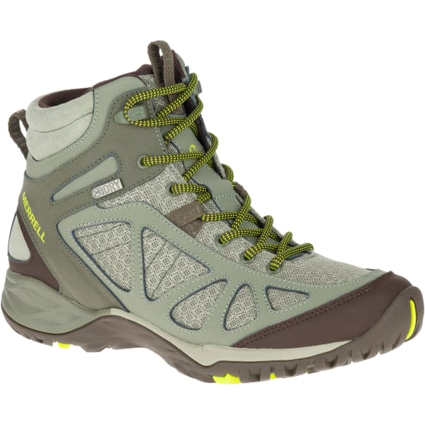 MERRELL Women's Siren Sport Q2 Mid Waterproof Hiking Boots, Dusty Olive, Wide