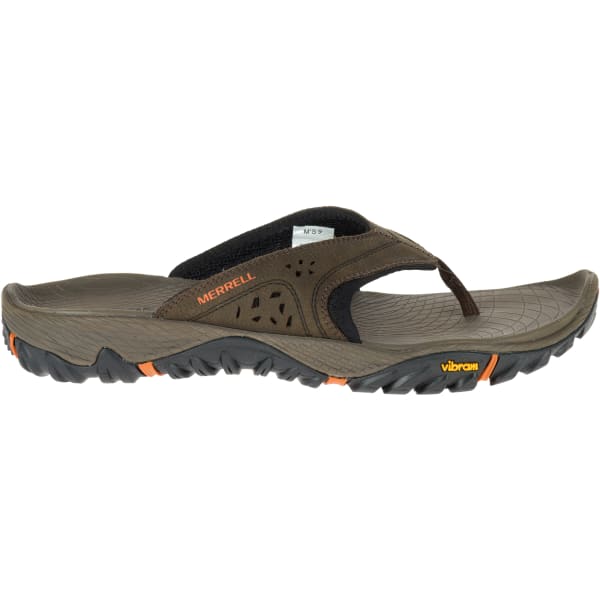 MERRELL Men's All Out Blaze Flip Sandals, Slate Black