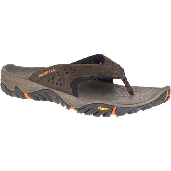 MERRELL Men's All Out Blaze Flip Sandals, Slate Black