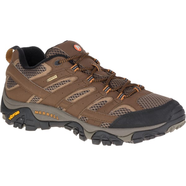 MERRELL Men's Moab 2 GORE- TEX Hiking Shoes, Earth, Wide