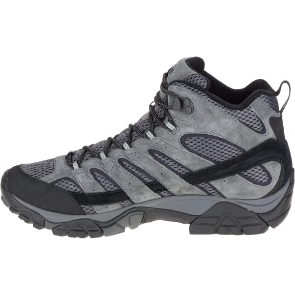 MERRELL Men's Moab 2 Mid Waterproof Hiking Boots, Granite