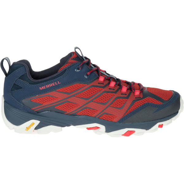 MERRELL Men's Moab FST Hiking Shoes, Navy/Dark Red