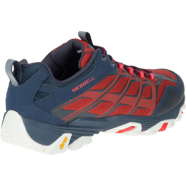 MERRELL Men's Moab FST Hiking Shoes, Navy/Dark Red