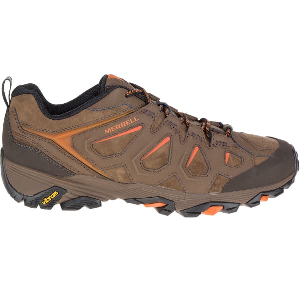 MERRELL Men's Moab FST Leather Hiking Shoes, Dark Earth