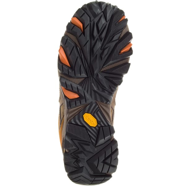 MERRELL Men's Moab FST Leather Hiking Shoes, Dark Earth