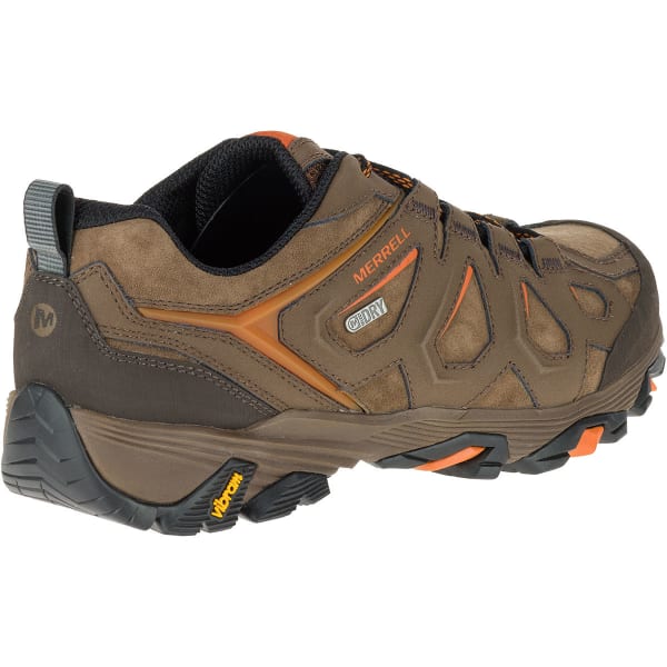 MERRELL Men's Moab FST Leather Waterproof Hiking Shoes, Dark Earth