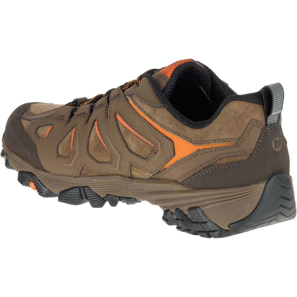 MERRELL Men's Moab FST Leather Waterproof Hiking Shoes, Dark Earth