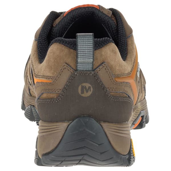 MERRELL Men's Moab FST Leather Waterproof Hiking Shoes, Dark Earth, Wide