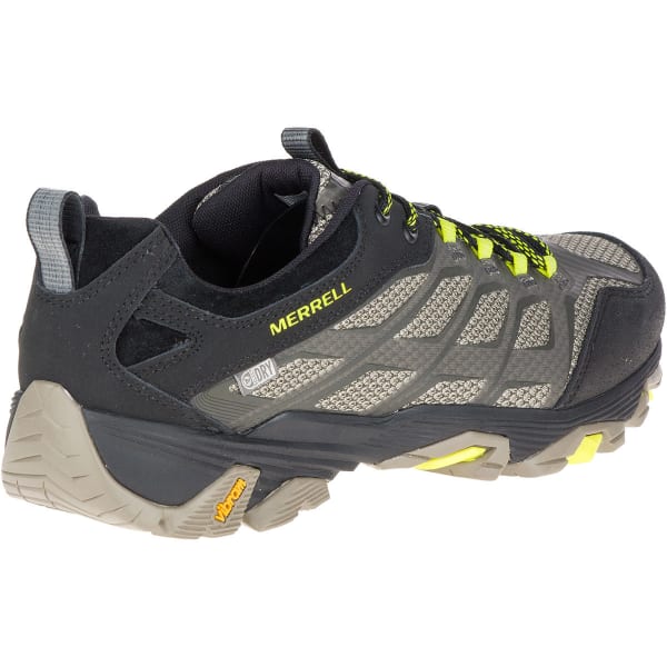 MERRELL Men's Moab FST Waterproof Hiking Shoes, Olive Black