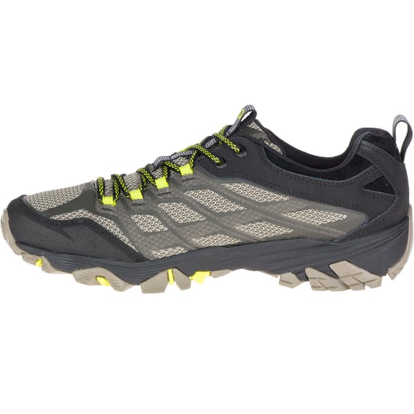 MERRELL Men's Moab FST Waterproof Hiking Shoes, Olive Black