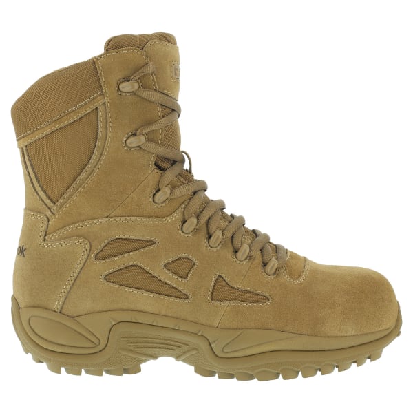 REEBOK WORK Men's Rapid Response 8inch RB Composite Toe Work Boots, Coyote