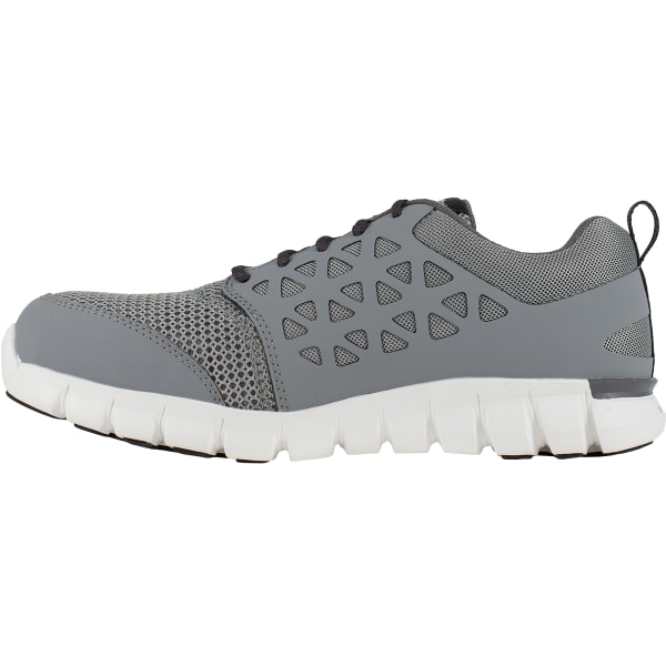 REEBOK WORK Men's Sublite Cushion Work Alloy Toe Work Shoes, Grey