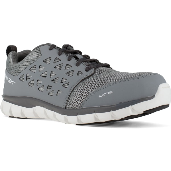 REEBOK WORK Men's Sublite Cushion Work Alloy Toe Work Shoes, Grey