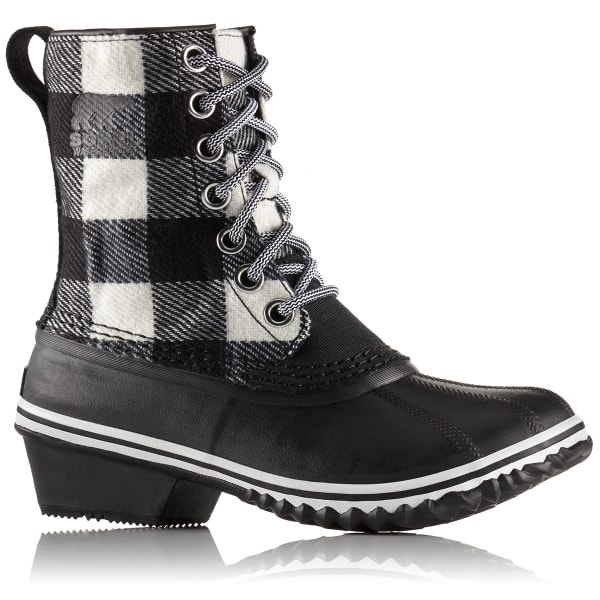 SOREL Women's 7 in. Slimpack 1964 Waterproof Rain Boots, Black/White