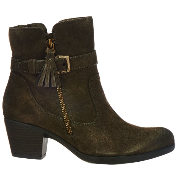 EARTH ORIGINS Women's Tori Suede Booties, Dusty Olive