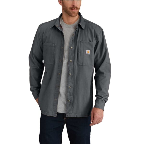 CARHARTT Men's Rugged Flex Rigby Fleece-Lined Shirt Jacket