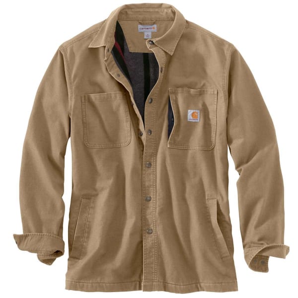 CARHARTT Men's Rugged Flex Rigby Fleece-Lined Shirt Jacket